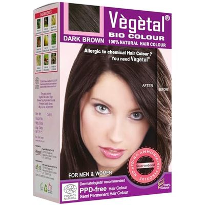 Vegetal Bio Colour- Dark Brown 150g.