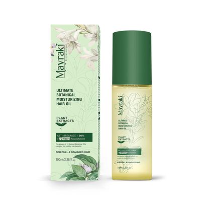 Mayraki Hair Growth Oil Ultimate Moisturizing Hair Oil Treatment Revitalizing Lightweight Hair Oil for Curly Frizzy Hair Repair Damaged Hair and Dry Scalp 100ml 3.38 fl. oz.