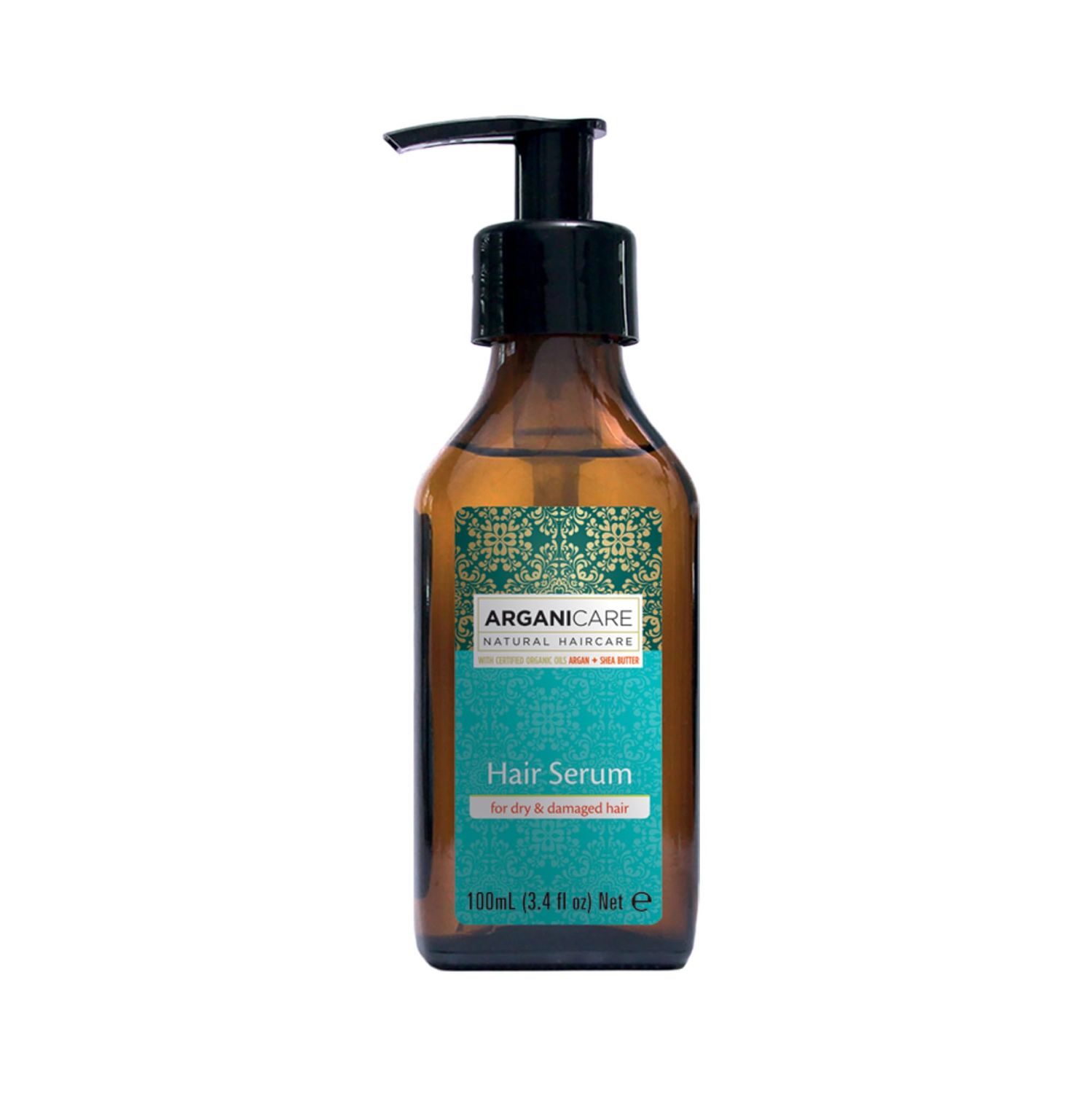 Arganicare Natural Argan Oil Serum with Jojoba Oil - Hair Growth Formula for Damaged Hair, Dry Scalp Treatment Frizz Control - Vegan Shea Moisture Blend