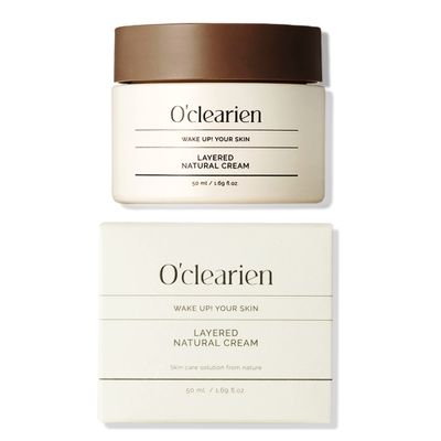 O&#39;CLEARIEN Layered Natural Cream For Face 1.69 fl.oz Moisturizer cream with Hyaluronic Acid, Anti-aging, Soothing, Non-Irritation for Sensitive Skin, Nourishing, Paraben Free