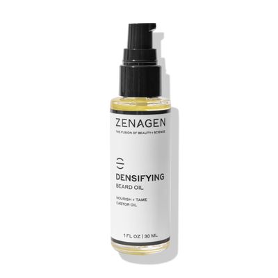 ZENAGEN Densifying Beard Oil Nourish Tame Castor Oil, Promotes Thicker Fuller Beard Growth, Nourishes Softens Facial Hair, Lightweight Non-Greasy, Plant-Based, Vegan, All Beard Types, 1 oz