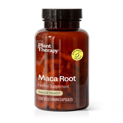 Plant Therapy Maca Root Herbal Supplement Capsules, Supports Sexual Health for Men Women, Mood-Boosting, Energizing Reduces Tension, 120 Vegetarian Capsules (4 Month Supply), Made in The USA