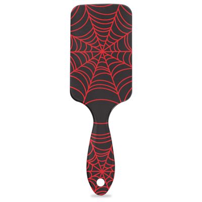 Black Spider Web Detangler Hair Brush Hairbrush for Kids Boys Girls, Glide Through Tangles with Ease and Massage Scalp, Smooth for All Hair Types (Wet Dry Thin Long Curly Hair)