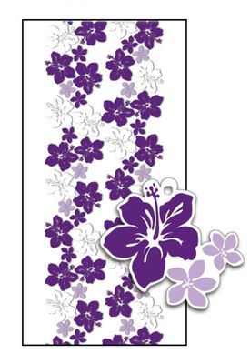 Hawaiian Candy Lei Making Kit 5 Purple Hibiscus