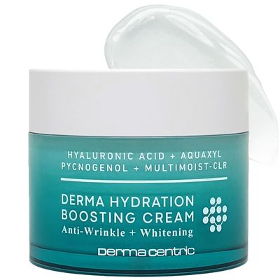 DERMACENTRIC Hydration Boosting Water Gel Moisturizer Face Cream Hydrating Face Moisturizer Face Lotion Skin Cream for All Skin Types Hyaluronic Acid Moisturizer for Face Brightening Cream 1.69 oz