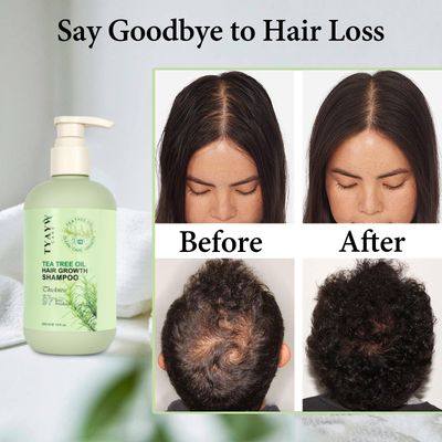 Tea Tree Shampoo, Hair Growth Shampoo, Tea Tree Oil for Hair Growth, Biotin Shampoo With Rosemary, Hair Loss Shampoo for Thinning Hair and Hair Loss, For All Hair Types 10 FL OZ