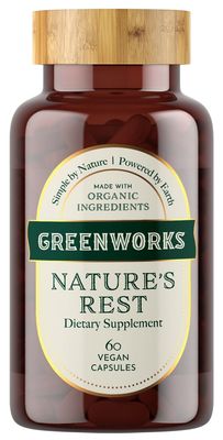 Greenworks Nature&#39;s Rest - Advanced Daily Sleep Support with Valerian, Chamomile, Passionflower, Ashwagandha, Lavender, Lemon Balm, Hops Flower Jujube Seed - Organic, Vegan, Non-GMO (30 Servings)