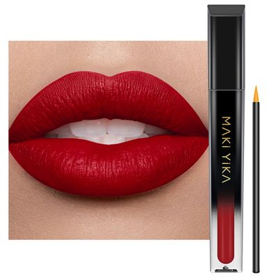 MAKI YIKA Red Lipstick for Women Color Stay Long Lasting Lipsticks, No Smudge Matte Liquid Lipstick Transferproof Cruelty-Free Lip Color MVP-RED