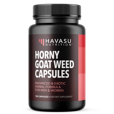 Horny Goat Weed Capsules for Men Women - Extra Strength Performance Energy Support with Tongkat Ali, Muira Puama, and Saw Palmetto - 2 Month Supply Herbal Supplement for Increased Endurance