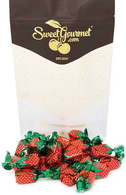 Arcor Strawberry Buds Filled Hard Candy Bon Bons 1 Pound