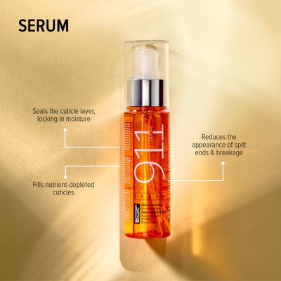Biotop Professional 911 Quinoa Smoothing Serum - Hair Serum For Frizzy and Damaged Hair to Repair and Promote Shine - UV Heat Protectant (2.2 Oz 65ml)