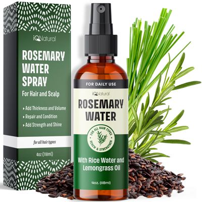 NEW Rosemary Water Spray for Hair Growth Spray, Rosemary Spray for Hair, Rosemary Root Enhancer, Rosemary Oil Spray - Strengthen, Moisturize, Thicken - Rosemary Water for Hair Health - 4oz