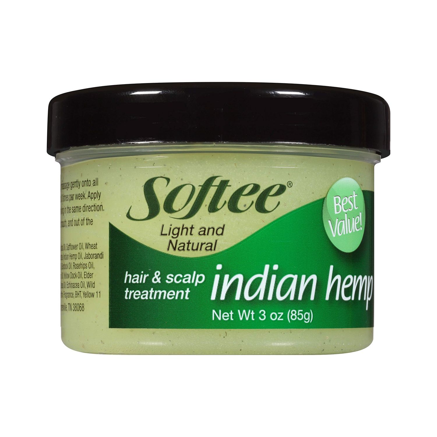 Softee Light And Natural Indian Hemp Hair Scalp Treatment 3 Oz