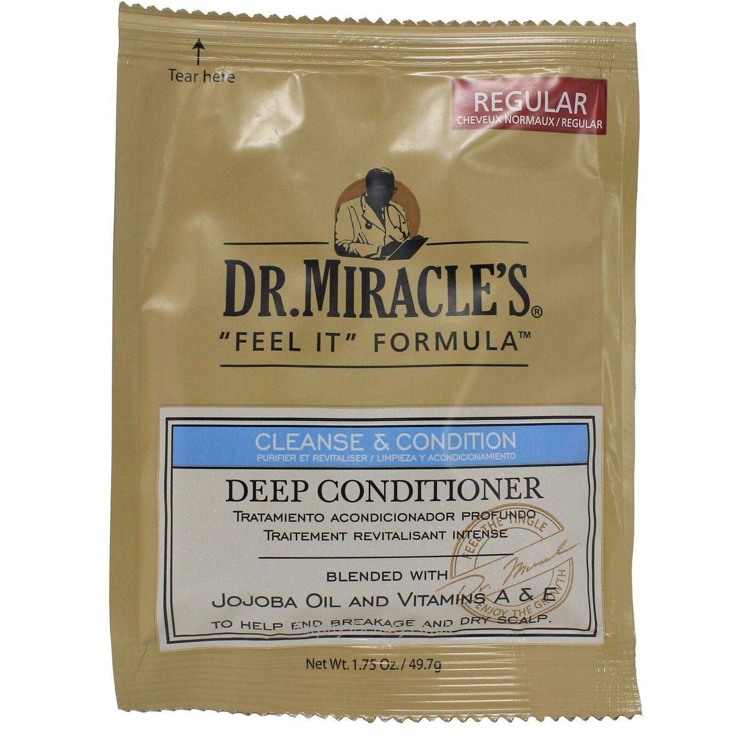Dr. Miracle&#39;s Feel It Formula Deep Conditioning Treatment, 1.75 oz ( Pack of 12)