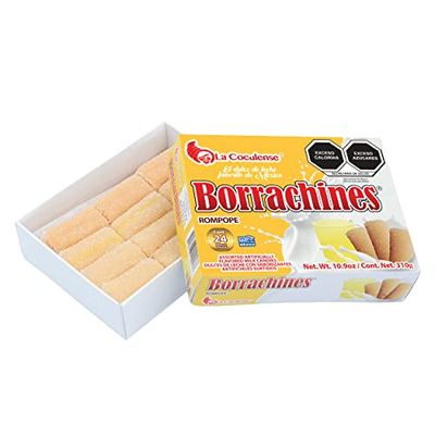Borrachines La Coculense ROMPOPE FLAVOR 24pcs Box 10.9oz non alcoholic Authentic Mexican Candy