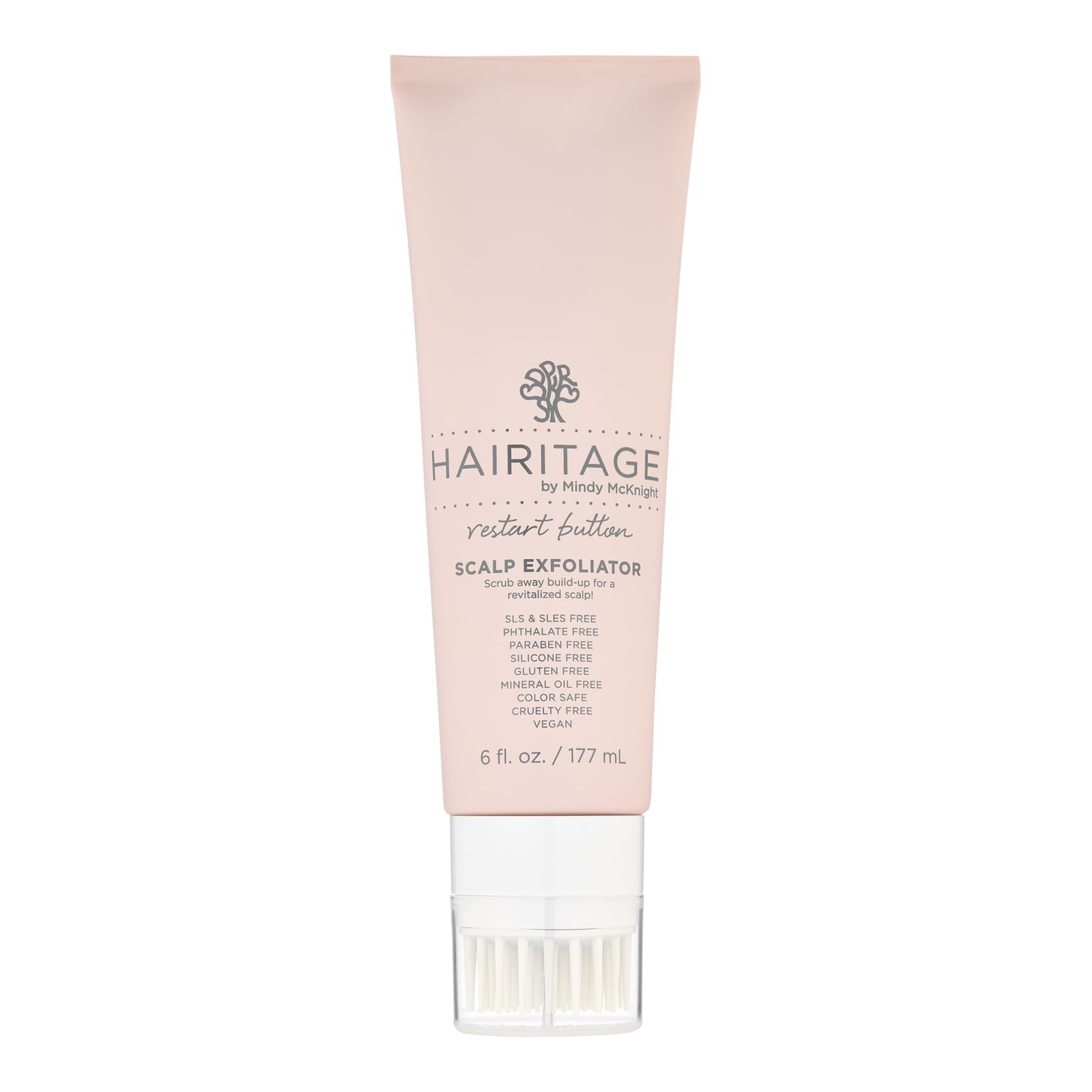 Hairitage Restart Button Scalp Exfoliator for Dry and Sensitive Scalp - Promote Scalp Health - Clarifying Scalp Scrub for Healthier and Stronger Hair