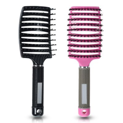 2PCS Mens Hair Brush Curly Hair Brush Detangling Vented Hair Brush for Curly Hair Women Nylon Boar Bristle Hair Brush for Men Volume Edge Lift Brush Wet Dry Styling Brush Speed Dry Hair Brush