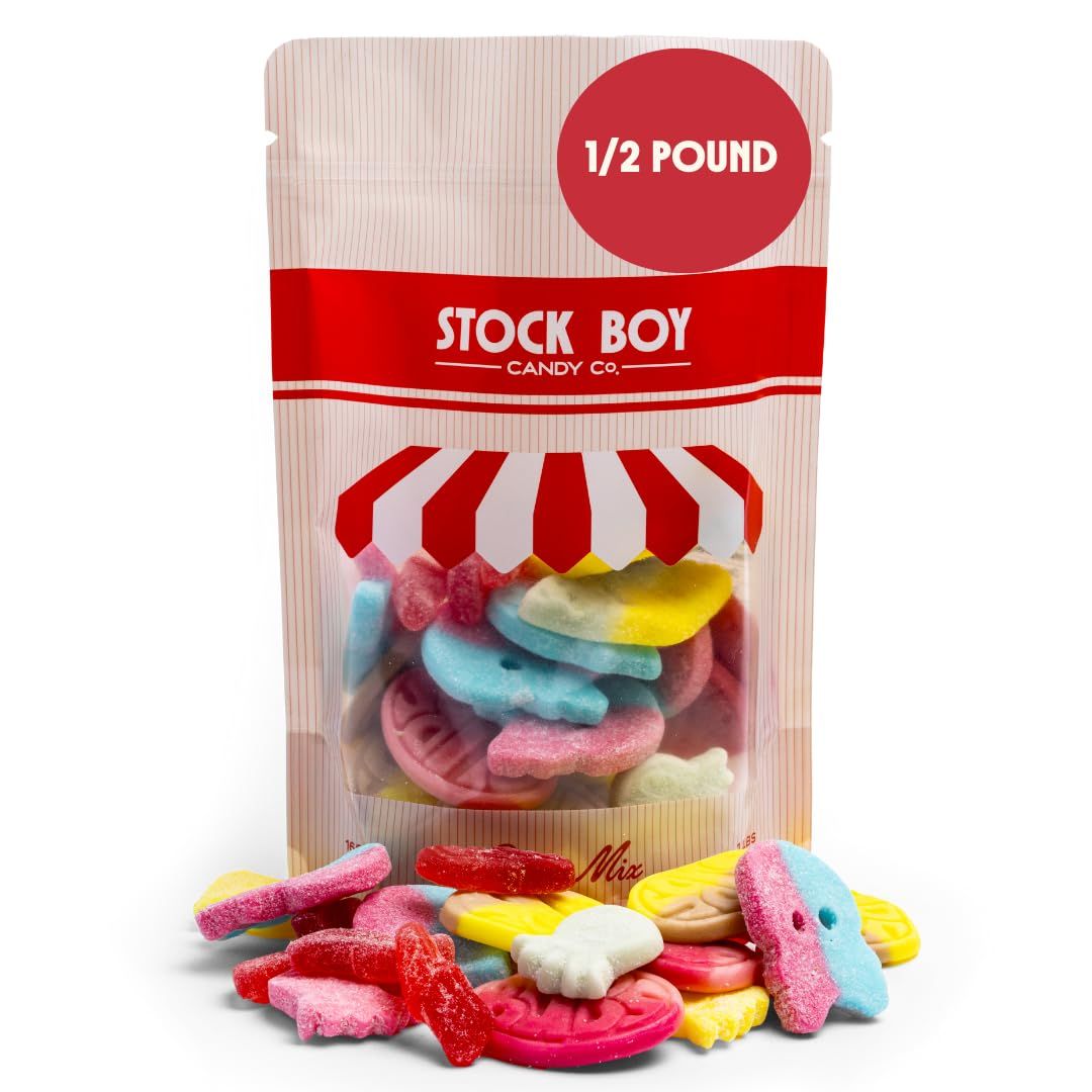 Bubs Swedish Godis Candy, 12 Pound Mix, Sweet and Sour, Swedish, Vegan, Stock Boy Candy Co., Imported Fresh from Sweden