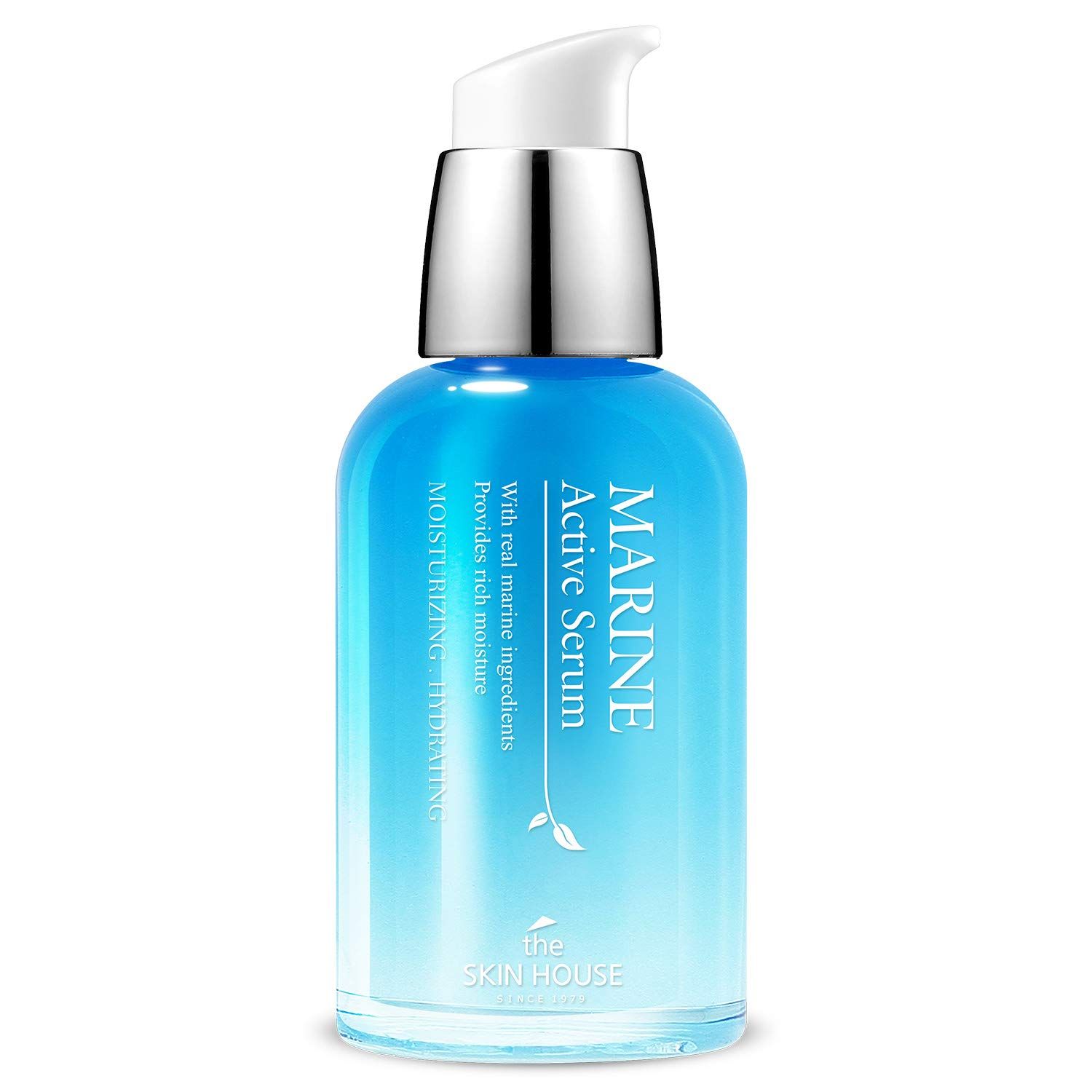 THE SKIN HOUSE Marine Active Serum 1.69 fl.oz Deep Hydration, Moisturizing Ceramide, Hyaluronic Acid, Algae, Pearl Korean Skin Care, 50ml