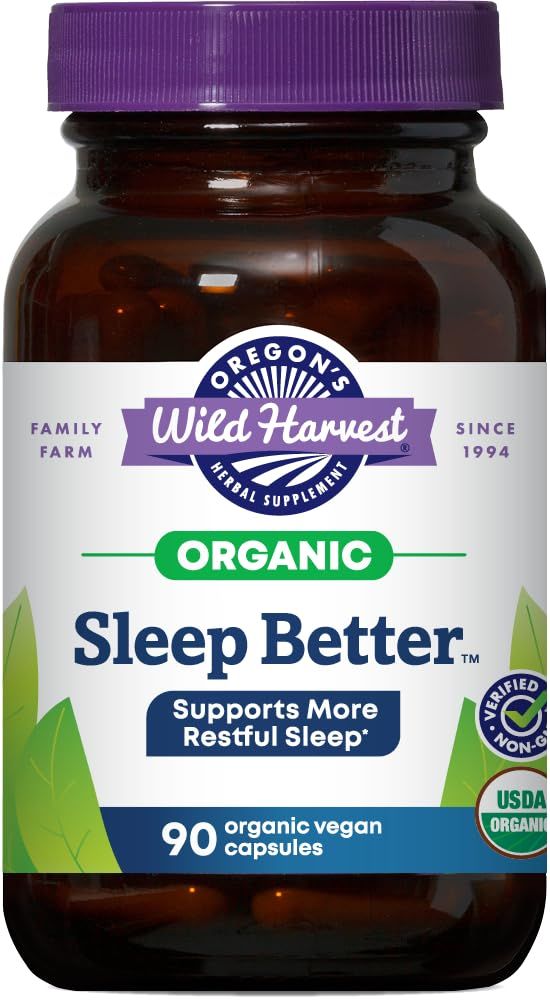 Oregon&#39;s Wild Harvest Sleep Better Organic Supplement, 90 Count