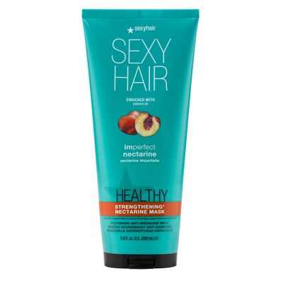 SEXYHAIR Healthy Imperfect Fruit Strengthening Anti-Breakage Mask, 6.8 oz Nectarine Fine to Medium Hair Type