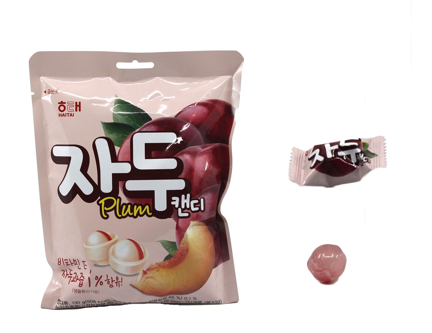 Korean Candy K FOOD Plum Flavor Hard Candy (130g 4.58oz)
