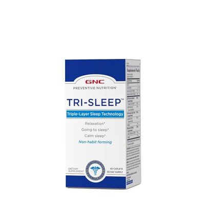 GNC Preventive Nutrition Tri-Sleep Calm Sleep and Relaxation - 60 Caplets