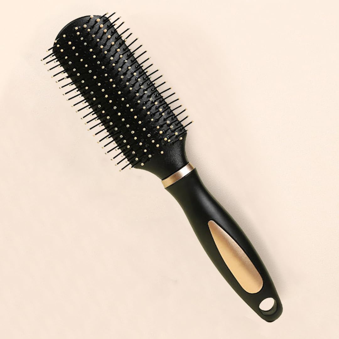 Reazana Anti-Static Detangler Hair Brushes Detangling Hairbrush Blow Drying Brushes Comb for Men and Women All Wet and Dry Hair Types Styling Nylon Bristle Pins Massage Hair Brushes - Rectangle