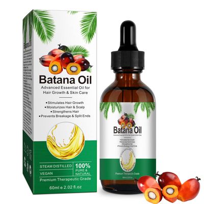 Batana Oil for Hair Growth, healthy hair,Organic, Eliminate Hair Split Ends, Repair Damaged Hair, Nourishes Scalp Skin Radiance Nourishment100 Pure Natural Batana Oil, All Hair Types 2.02 fl oz