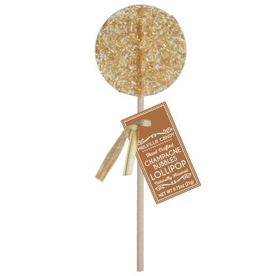 Champagne Bubbles Gourmet Cocktail Hard Candy Lollipop 100 USA Made (12 Count)