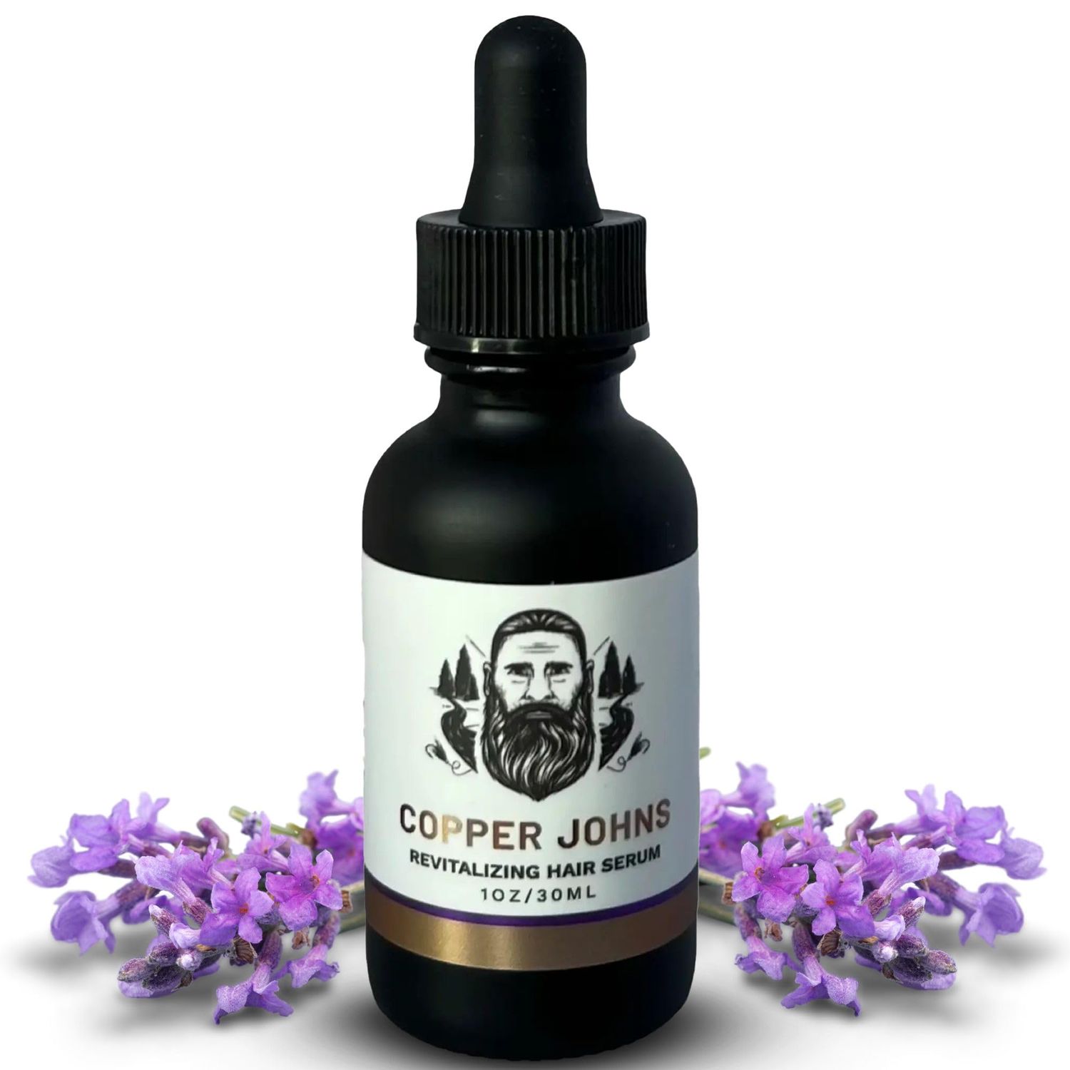 Copper Johns Revitalizing Hair Serum, Lavender, Strengthens Hair Reducing Breakage, Soothes Scalp Reducing Dandruff, Moisturizes Promotes Hair Growth, 1oz
