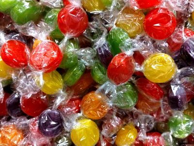 Assorted Flavored Fruit Buttons - 1 lb of Individually Wrapped Assorted Fresh Sweet Strawberry Orange Grape Raspberry Lemon Sour Apple Bulk Candy