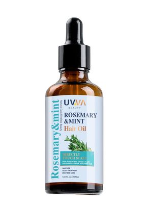 UVVA Beauty Rosemary Mint Hair Oil, 1.69 fl oz, Natural Scalp Treatment for Healthier Hair