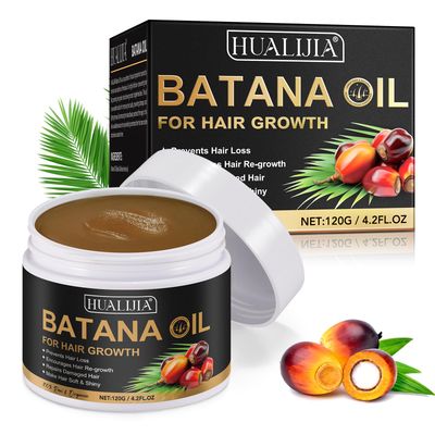NIFEISHI Raw Batana Oil for Hair Growth and Repair, 100 Pure Dr. Sebi Unrefined Batana Oil from Honduras Promote Hair Thickness and Prevent Hair Loss for Women Men, 4.2 OZ