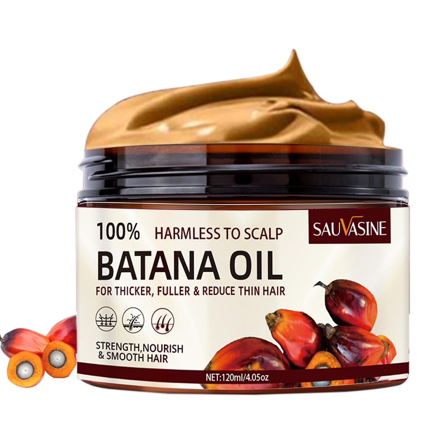 Dulele 100 Natural Raw Batana Oil for Hair Growth, Hair Growth Oil, Prevent Hair Loss, Enhances Hair Thickness, Organic Dr Sebi Batana Hair Mask from Honduras