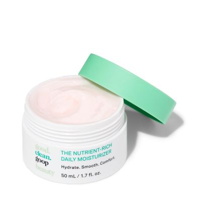 good.clean.goop beauty The Nutrient-Rich Daily Moisturizer Hydrating Face Moisturizer for Smooth Skin Niacinamide, Raspberry Seed Oil Beetroot Extract Vegan Cruelty Free 1.7 Fl oz
