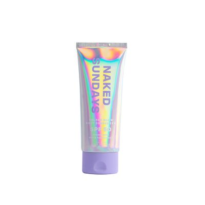 Naked Sundays SPF50 Golden Glow Body Sunscreen, Broad Spectrum UVAUVB SPF50 Body Sunscreen, Glowy, Shimmering, Fragrance free, firming, Non-Transfer SPF Lotion- 100ml