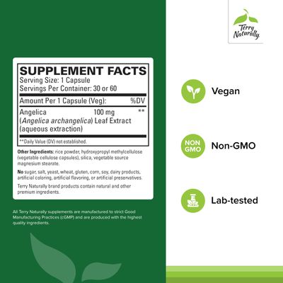 Terry Naturally SagePro Bladder - Bladder Support Supplement - Dietary Supplement with Angelica Leaf Extract - Vegan Capsules to Aid Urinary Tract Function Health - 30 Capsules