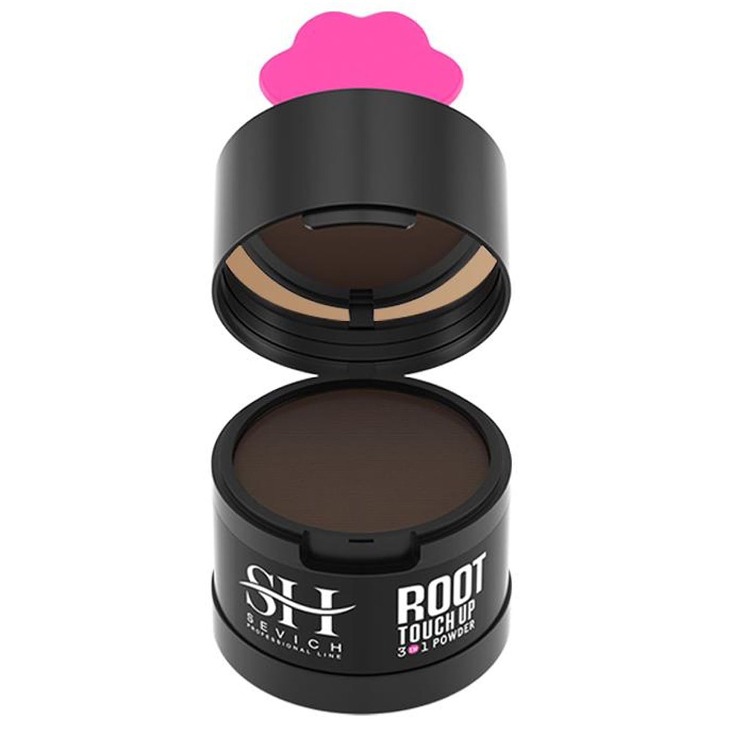 Glam Lux Beauty Hairline Powder, Conceals Hair Loss, Thinning, Touch Up Toppers, Hair Building Fibers for Men Women, Thicker Fuller, Sweat Water Resistant (Dark Brown)