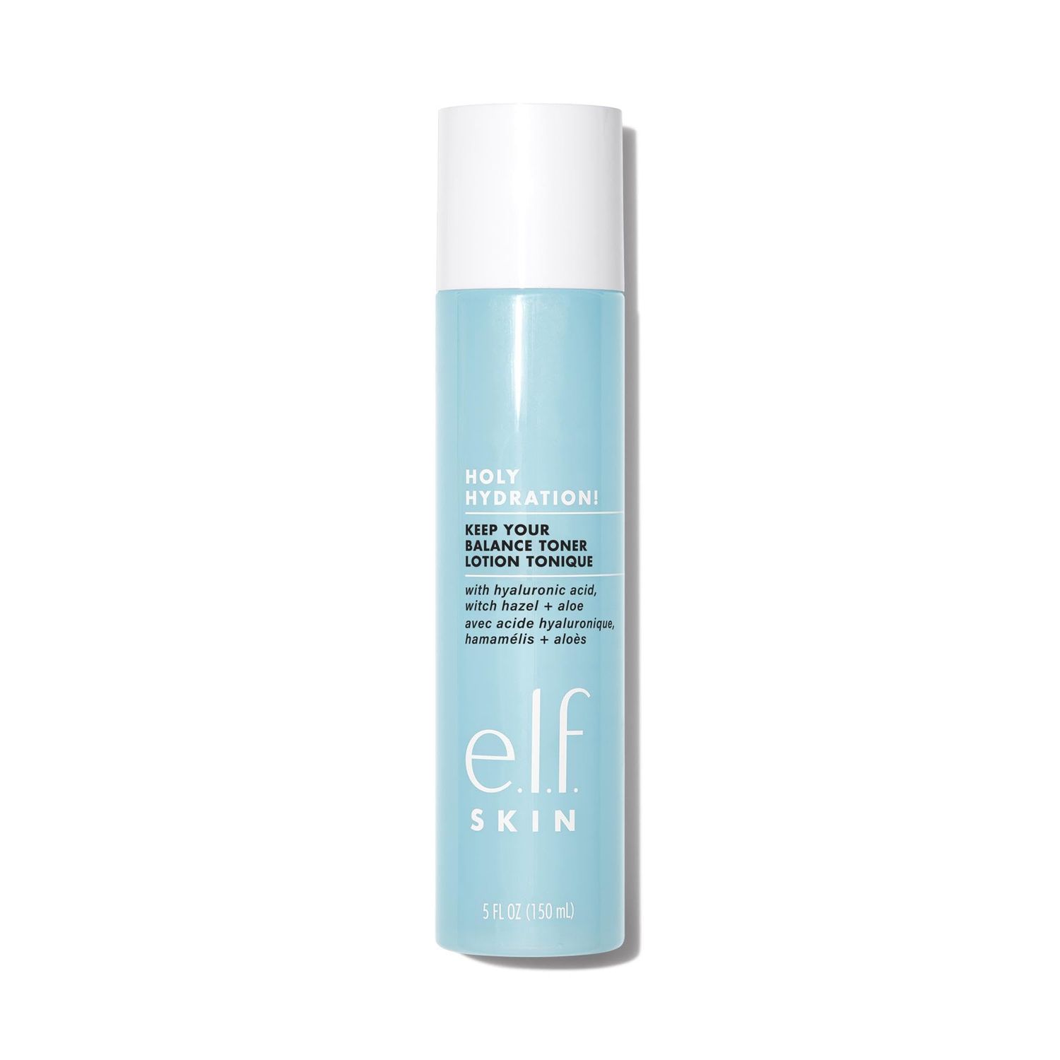 e.l.f. Keep Your Balance Toner, Gentle, Refreshing, Removes Makeup Impurities, Hydrates, Cleanses, Soothes, Infused with Hyaluronic Acid, Witch Hazel and Aloe, 5.07 Fl Oz