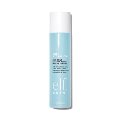 e.l.f. Keep Your Balance Toner, Gentle, Refreshing, Removes Makeup Impurities, Hydrates, Cleanses, Soothes, Infused with Hyaluronic Acid, Witch Hazel and Aloe, 5.07 Fl Oz