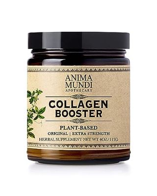 Anima Mundi Apothecary Vegan Collagen Powder - Plant-Based Organic Collagen Booster - Helps Support Collagen Keratin Production for Healthy Skin, Hair Bones (4oz113g)
