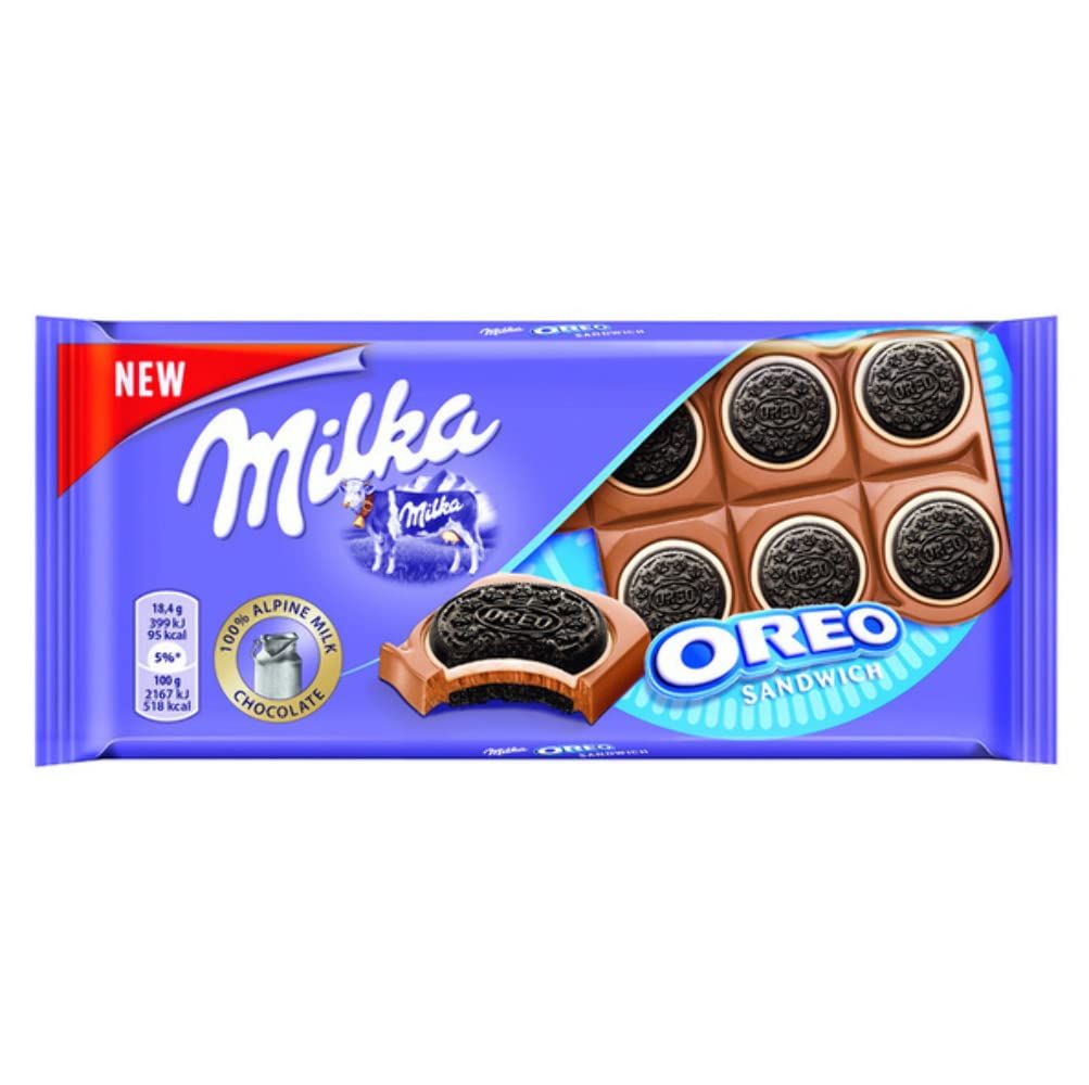 Milka Chocolate Bars Milka Oreo Sandwich Pack of 15 Chocolate Milka 48 Oz 1380 Gr