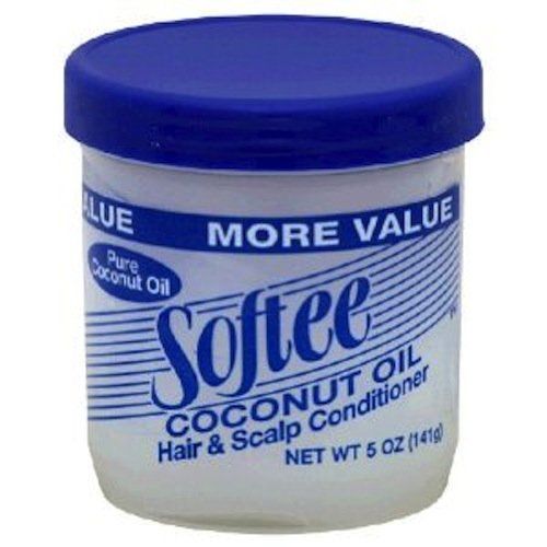 Softee Coconut Oil Hair and Scalp Conditioner, 5 Ounce (Pack of 4)
