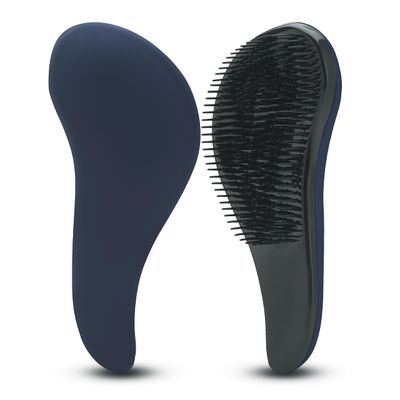 Detangling Hair Brush For Kids And Adults, Gentle Hair Care Brushes With Soft Flexible Bristles For Straight, Natural, Curly, Dry, Or Wet Styling, Helps Loosen Knots And Tangles, The Scoopie (Blue)