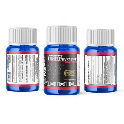 Testo Extreme Anabolic (4 Month Course) Testosterone Booster, Muscle Growth Strength Stack