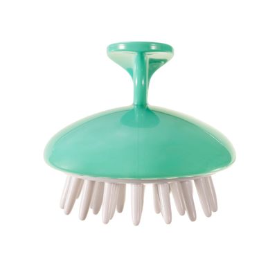 KISMETICS Shampoo Massager Brush, Scalp Massager and Exfoliator Features Soft Bristles to Aid in Dandruff Relief, Increase Circulation, and Stimulate Hair Growth for Healthy Looking Hair (Aqua)