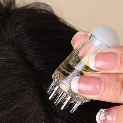 SYCOOVEN Scalp Applicator Comb for Hair Growth, Scalp Massager Hair Root Comb Applicator Bottle for Essential Oil Hair Treatment (White)