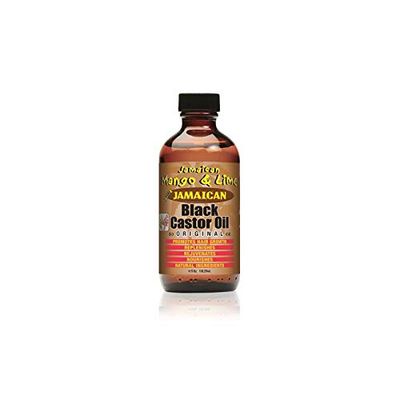 Jamaican Mango Lime Black Castor Oil Original 4 Oz,Pack of 2