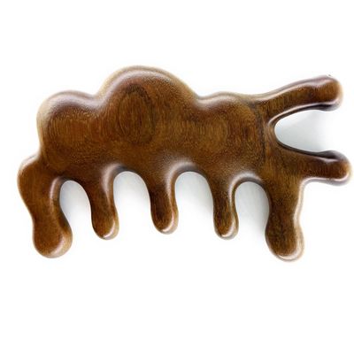 Sitronugras Wooden Comb Hair Massage, Green Sandalwood Wide Tooth Hair Comb,Scalp,Head Massage combAnti-Static No Snag Wooden Combs for Men,Women with free pouch
